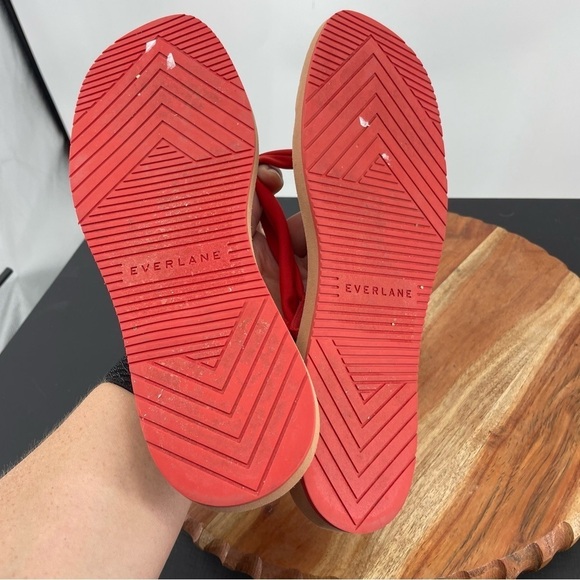 EVERLANE The ReNew Strappy Sandal red Sz 9 - Picture 5 of 5